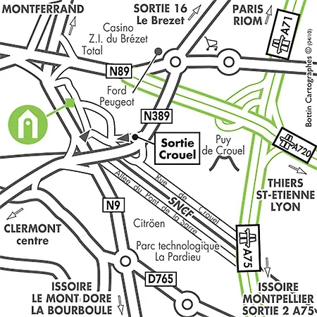 Campanile Ferrand - Le Brezet 3* Κλερμόν Φεράν